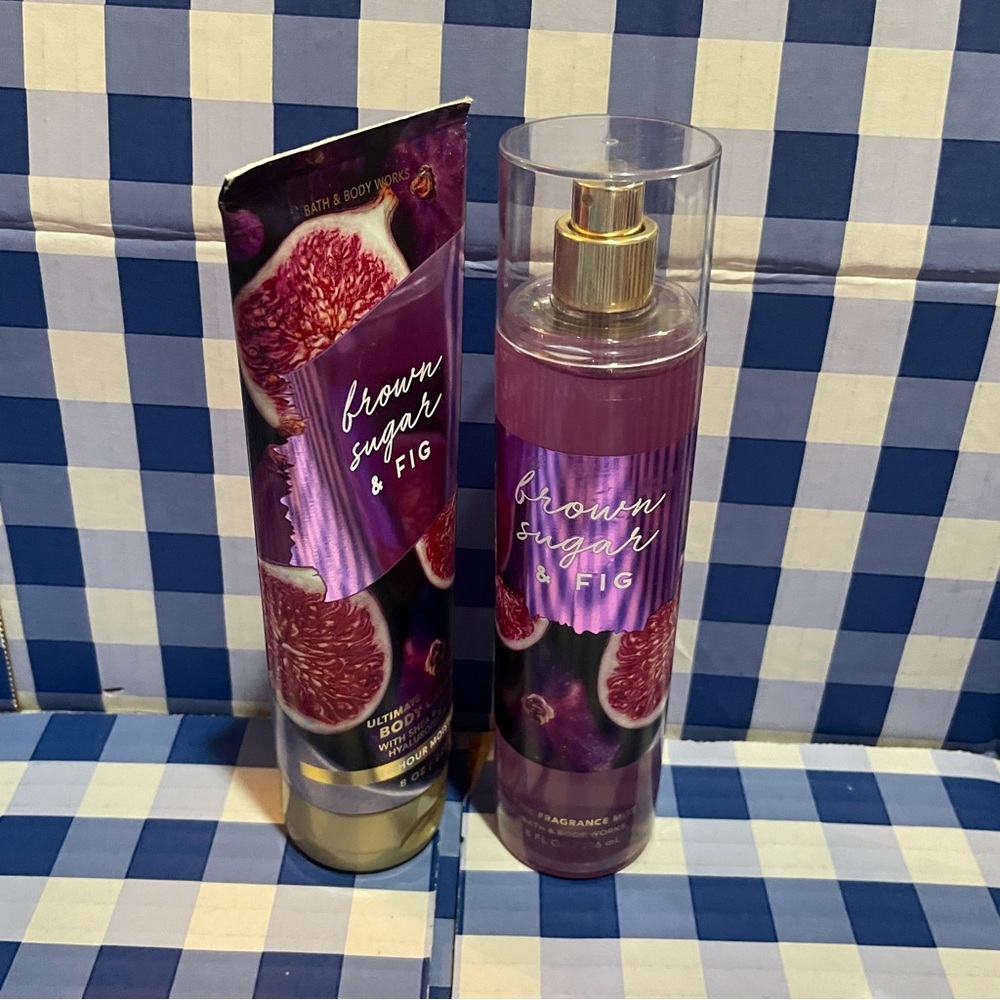 NEW Bath & Body Works Bundle 6 pcs BROWN SUGAR & FIG Body Cream and spray - Picture 7 of 7